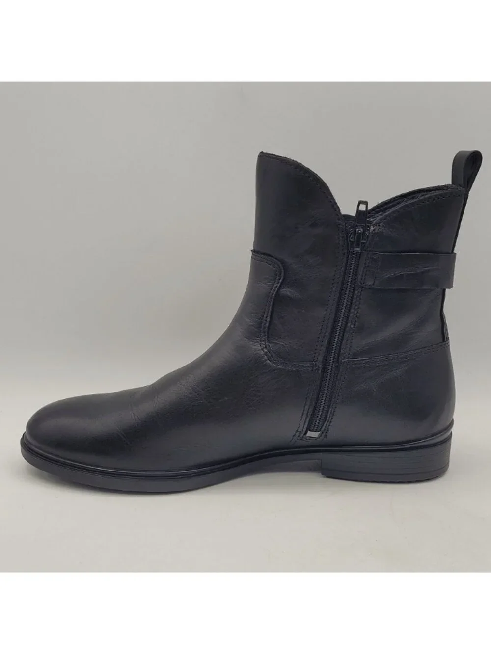 Ecco Touch 15 Buckle GTX Women's Size 6 to 6.5 EU 37 Leather Ankle Boot Black - Picture 3 of 12